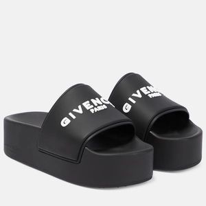 Givenchy Logo Platform Slides 🖤